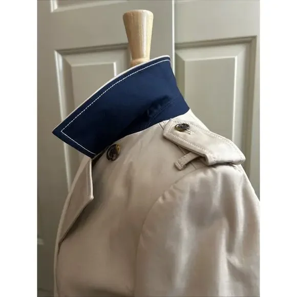 J Crew 2018 Icon Trench Coat Belted Tan Khaki Double Breasted H5852 Size 2